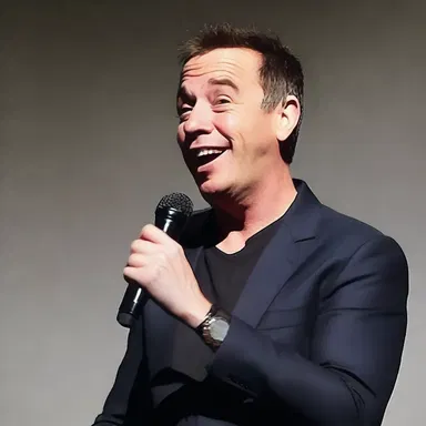 The comedian's hilarious punchline brought the whole audience to their feet in ovation.