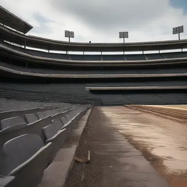 The abandoned ballpark became the perfect setting for a terrifying horror movie.