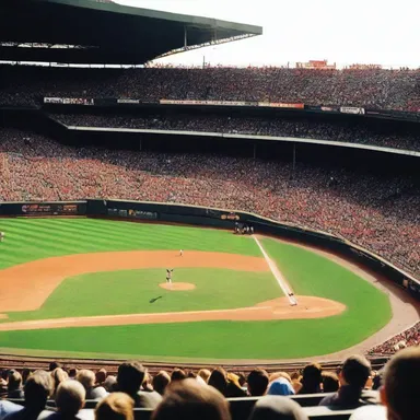 The intense final scene of the movie featured a dramatic chase sequence through a packed ballpark.