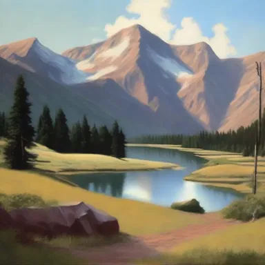 The painting was not accurate, but it was in the ballpark of what the landscape looked like.
