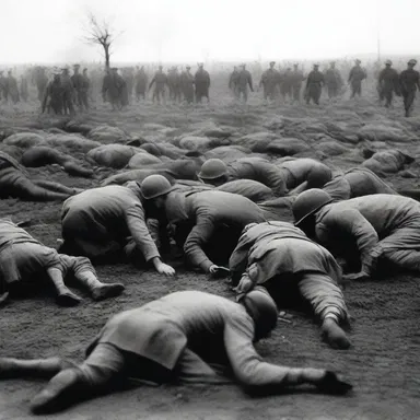 The estimated number of casualties in the battle was in the ballpark of 10,000 soldiers.