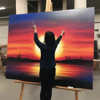The artist meticulously painted every stroke to create a perfect replica of the sunset.