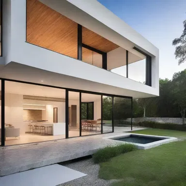 The architect designed a beautiful and perfect balance between form and function in the modern house.