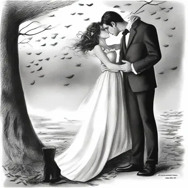 By the time they met, she had already fallen in love with him, using the perfect tense to describe her feelings.