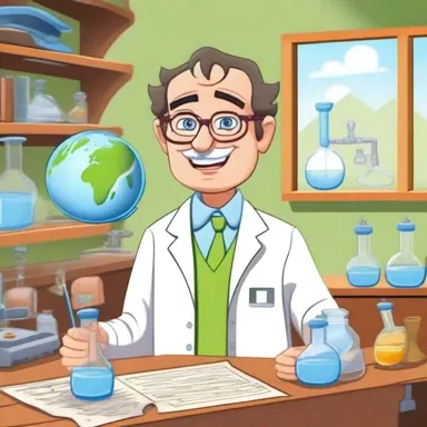 In the cartoon show, the scientist uses his inventions to perfect the world and make it a better place for everyone.