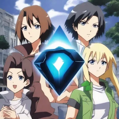 In the anime series, the protagonists embark on a quest to retrieve a legendary hematite gemstone.