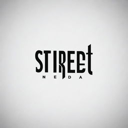 Generate a logo with stylish and modern typography featuring the name 'STREET MEDIA'.