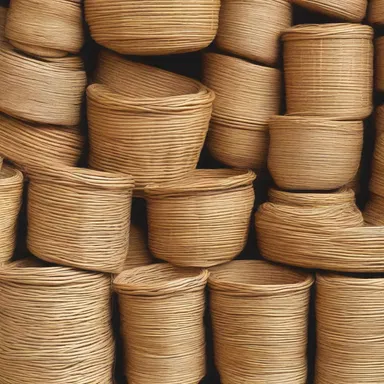 During ancient times, raffia was widely used as a material for making baskets and containers.