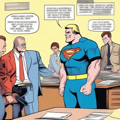 The defendant argued that the comic book provided a defense for his actions.