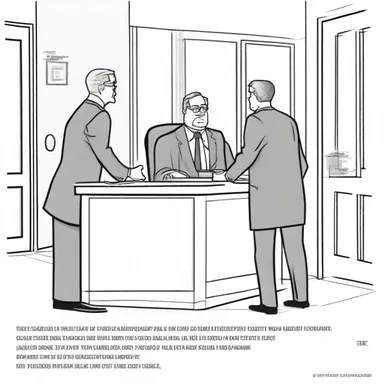 The attorney submitted a cartoon as evidence to illustrate the sequence of events.