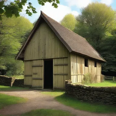 In ancient English mythology, it is said that tithe barns were often inhabited by mischievous wood spirits.
