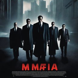 A high-resolution, vertical poster for a mafia-themed action film, designed in a publicity format