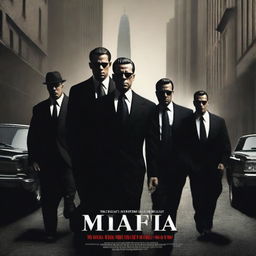 A high-resolution, vertical poster for a mafia-themed action film, designed in a publicity format