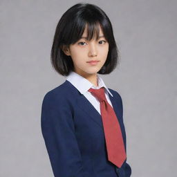 A detailed image of Koyomi Araragi, the main character from the Monogatari series, in his common school uniform