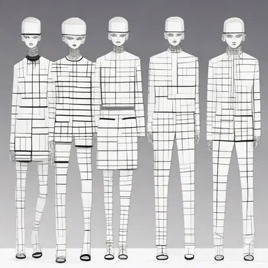 The fashion designer used diagramming to create a visual representation of the entire collection.