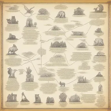 The fantasy writer used diagramming to outline the intricate hierarchy of magical creatures in their world.