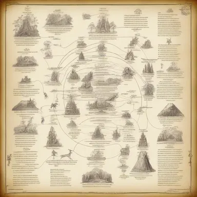 The fantasy writer used diagramming to outline the intricate hierarchy of magical creatures in their world.