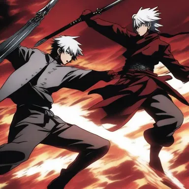 The intense battle scene in the anime showcased the swift decapitation of the enemy.