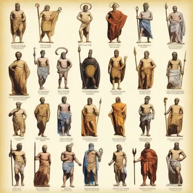 In Greek mythology, there were twelve Olympian gods.