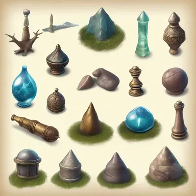 In the fantasy novel, there were twelve magical artifacts scattered across the land.