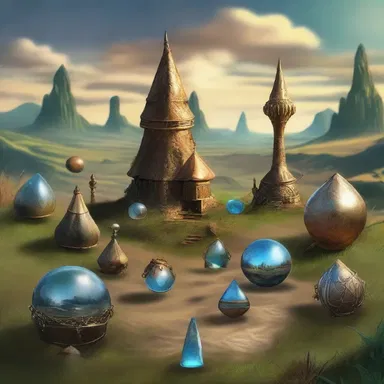 In the fantasy novel, there were twelve magical artifacts scattered across the land.