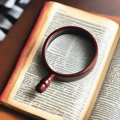 My friend always carries around a pocket-size dictionary, but it's so small that he needs a magnifying glass to read it!