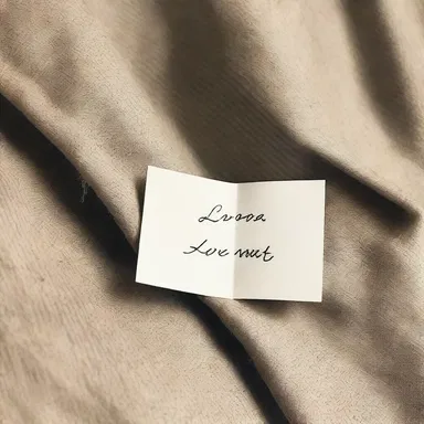 He wrote a pocket-size love note and slipped it into her coat pocket as a surprise.