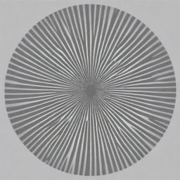 Create an image of a circle with 120 evenly spaced double lines radiating from its center.