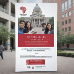 Create a visually compelling poster for the open recruitment of the Capital Market Student Society in a campus setting. The poster design should be professional, include symbols of capital markets and encourages student involvement.