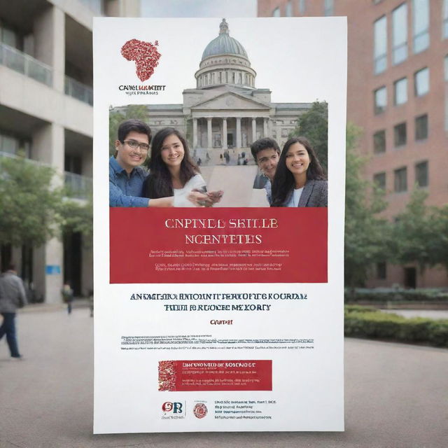 Create a visually compelling poster for the open recruitment of the Capital Market Student Society in a campus setting. The poster design should be professional, include symbols of capital markets and encourages student involvement.