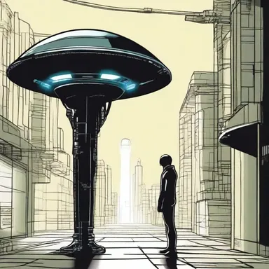 In the science fiction story, the protagonist used a sensor to detect invisible aliens lurking in the shadows.