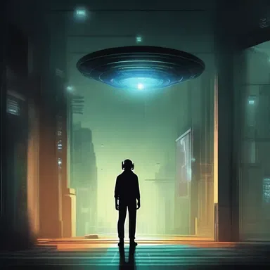 In the science fiction story, the protagonist used a sensor to detect invisible aliens lurking in the shadows.