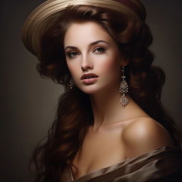 Generate an image of a woman depicting elegance and beauty in a tasteful and respectful manner.