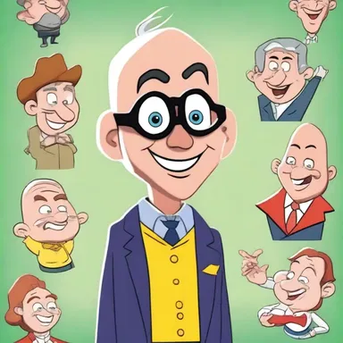 In the cartoon show, the main character is depicted as a bel esprit who always outsmarts the villains with his clever thinking.