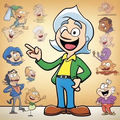 In the cartoon show, the main character is depicted as a bel esprit who always outsmarts the villains with his clever thinking.
