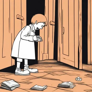 The main character in the movie encountered a Rub when he stumbled upon a hidden trapdoor in the haunted house.