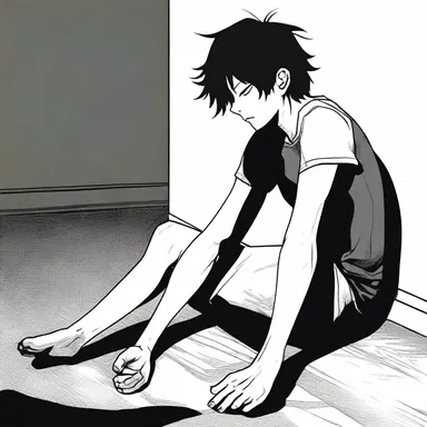 The protagonist feels a chill run down their spine as an unsettling presence rubs against their leg in the dark.