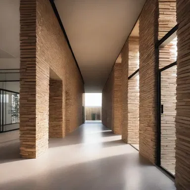 The architect decided to use rough materials that will rub against each other to create an interesting texture in the building design.