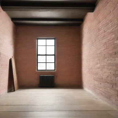 The rough brick walls in the loft were intentionally left untouched to give a rustic charm and a rubbed texture to the space.