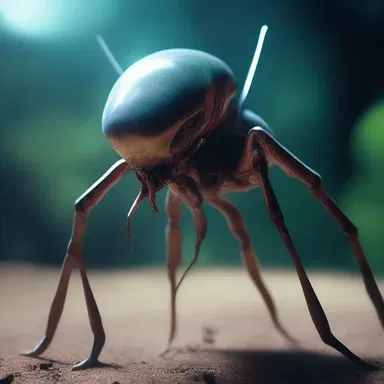 The alien creature began to rub its unique antennae together, emitting an otherworldly sound that no one had ever heard before.