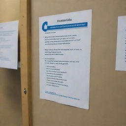 Clear informational sign boards placed strategically to remind patients about the screening process they have to follow