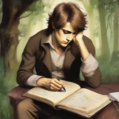 The innermost desires of the protagonist in the fantasy novel were revealed through his secret diary.