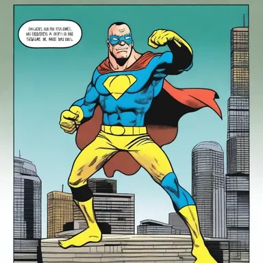 The comic book featured a mimic character who could mimic the abilities of any superhero.