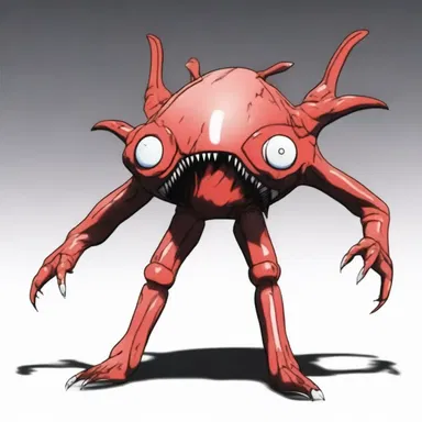 The anime series showcased a mimic creature capable of transforming into any object it mimicked.