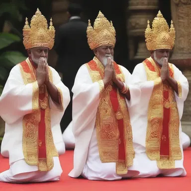 During the religious ceremony, the mimic entertained the audience by imitating the voices and gestures of iconic religious figures.