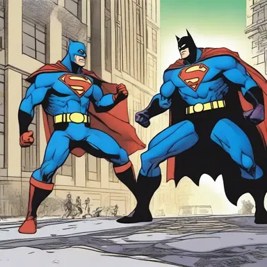 In this action-packed comic, the superhero duo went scouring the city to find the evil villain and save the day.