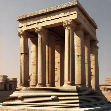 The ancient temple was built in a prostyle design, with columns only at the entrance, symbolizing the separation between the sacred and secular spaces.