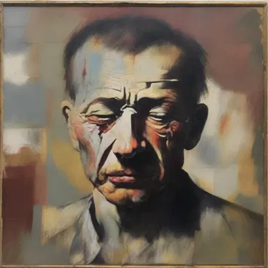 The artist used various techniques to corroborate the emotions depicted in the painting.