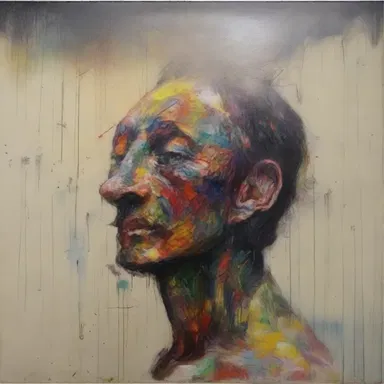 The artist used various techniques to corroborate the emotions depicted in the painting.
