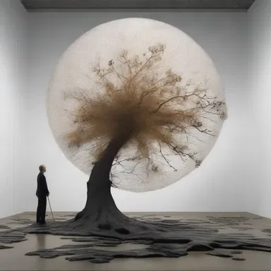 The artist's creation reflects the principles of empiricist philosophy, as it is inspired by their direct experiences and observations of the natural world.